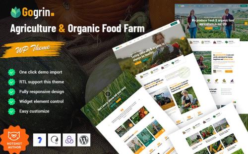 Gogrin - Agriculture and Organic Food WordPress Theme theme free